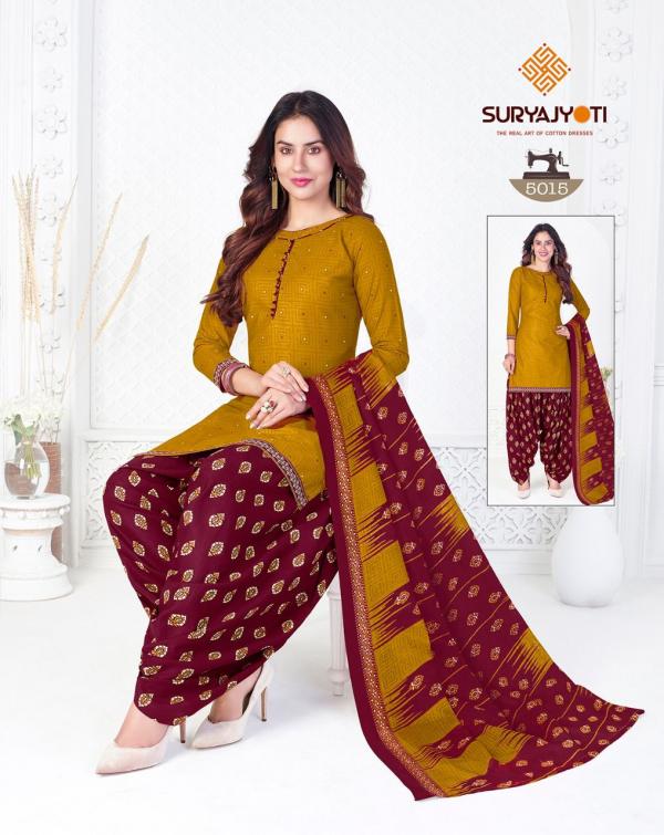 Suryajyoti Trendy Patiyala Vol 5 Regular Wear Dress Materail